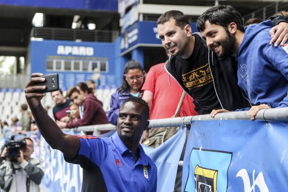 Presentación de Mariga, nuevo Jugador del Real Oviedo