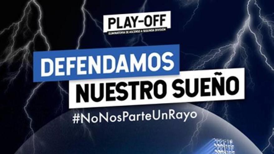 Cartel que anuncia el partido.