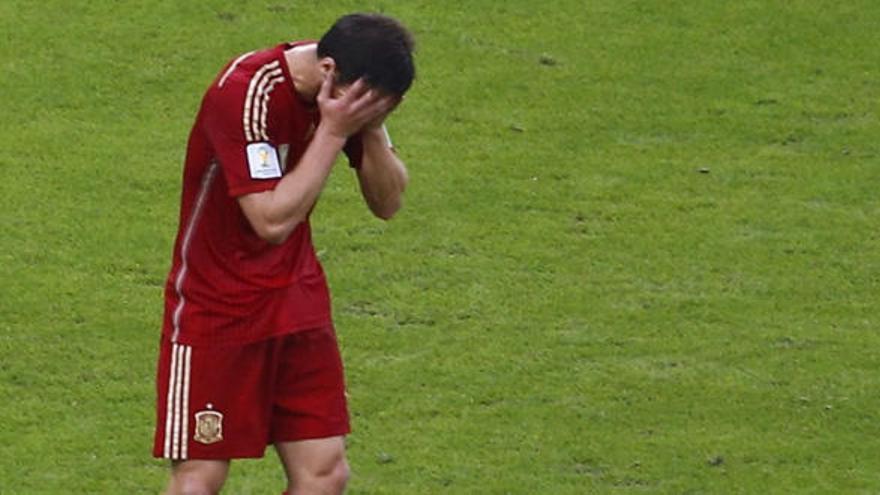 Xabi Alonso tras la derrota contra Chile.