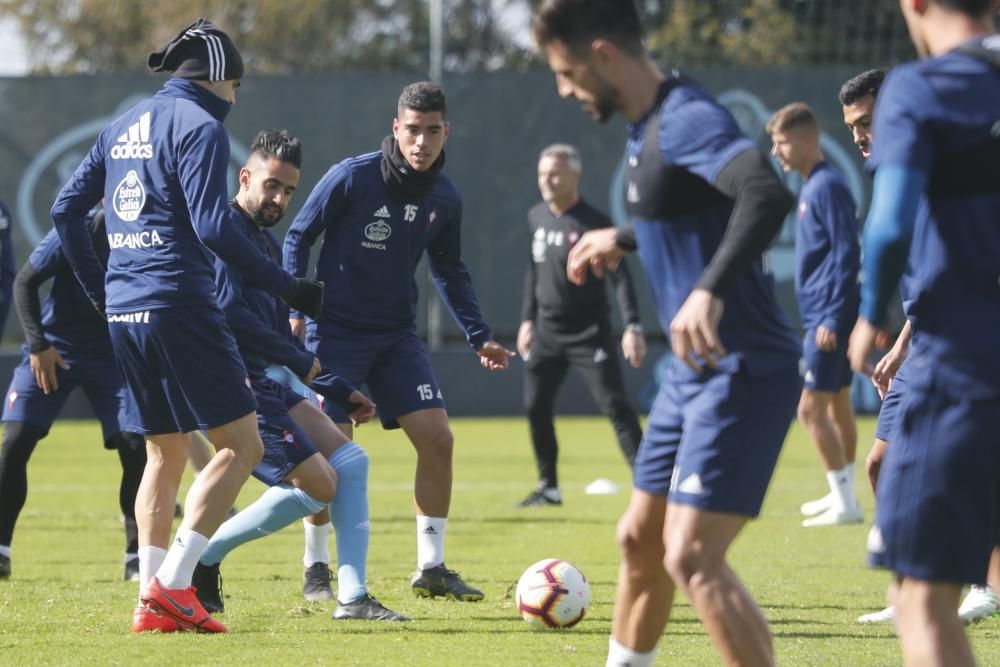 El Celta prepara con Aspas el partido ante el Girona