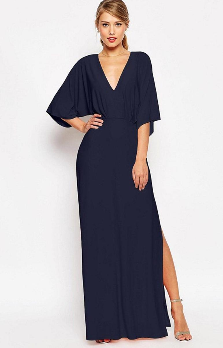 Vestido kimono azul marino de ASOS (Precio: 22,67 euros)