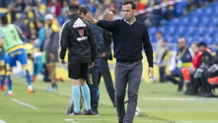 Javi Calleja, en el estadio Gran Canario durante el partido.