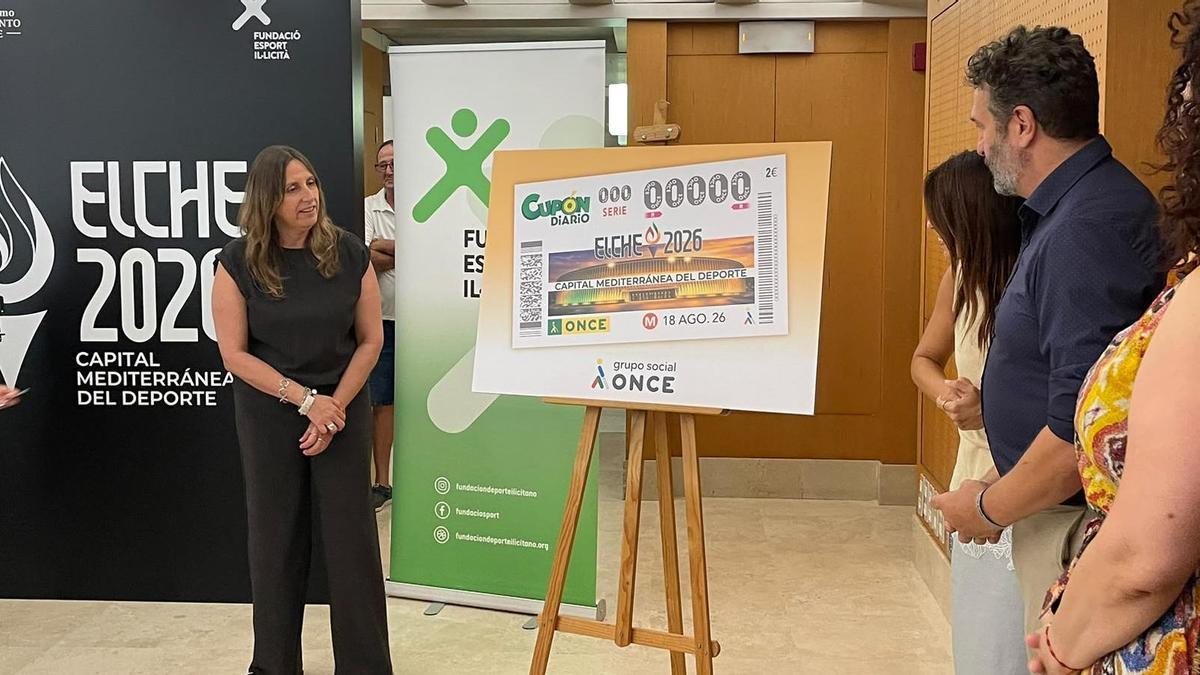 Elx esdevé la imatge d'un cupó de l'ONCE amb tocs inclusius
