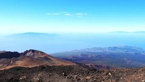 Panorámica del Noroeste de Tenerife desde Pico Viejo, en el Parque Nacional del Teide.