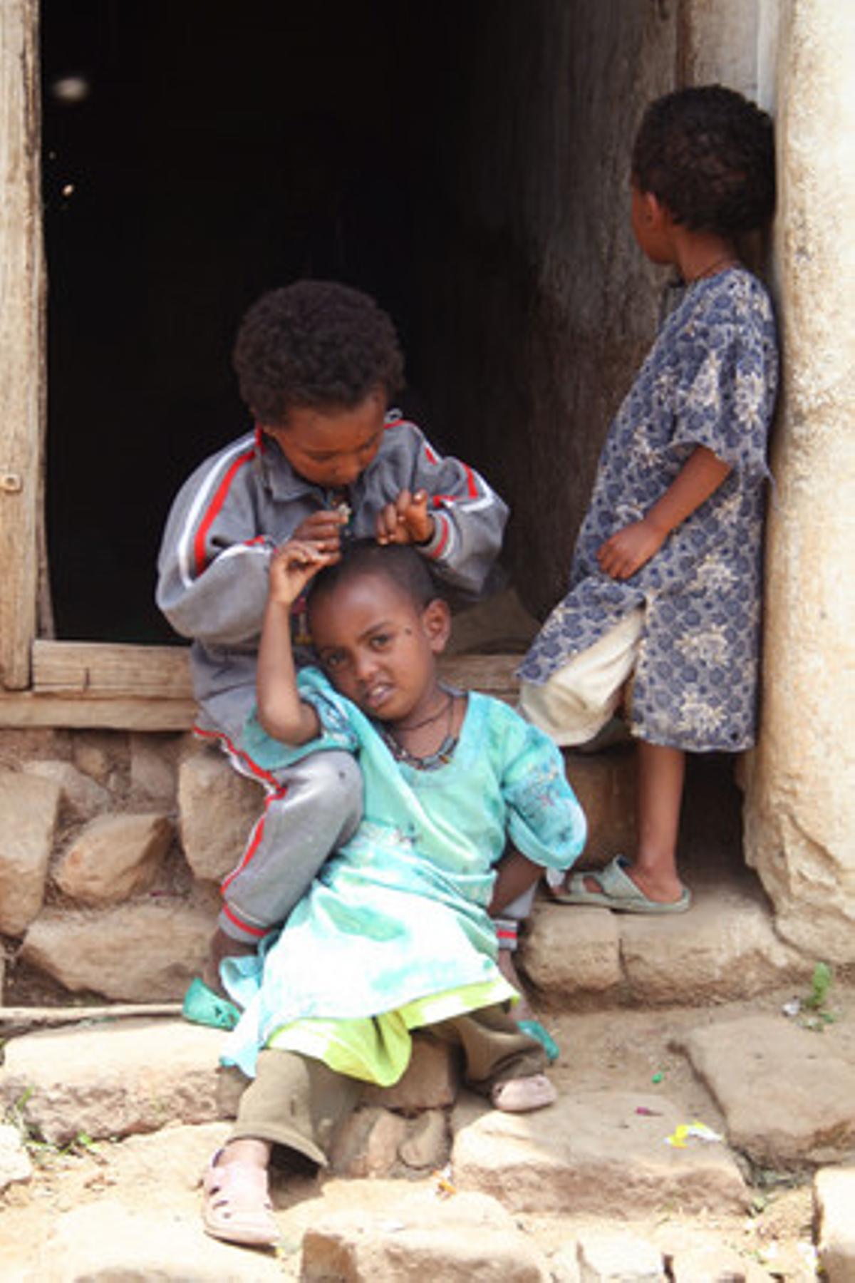 Niños de la región de Tigray.