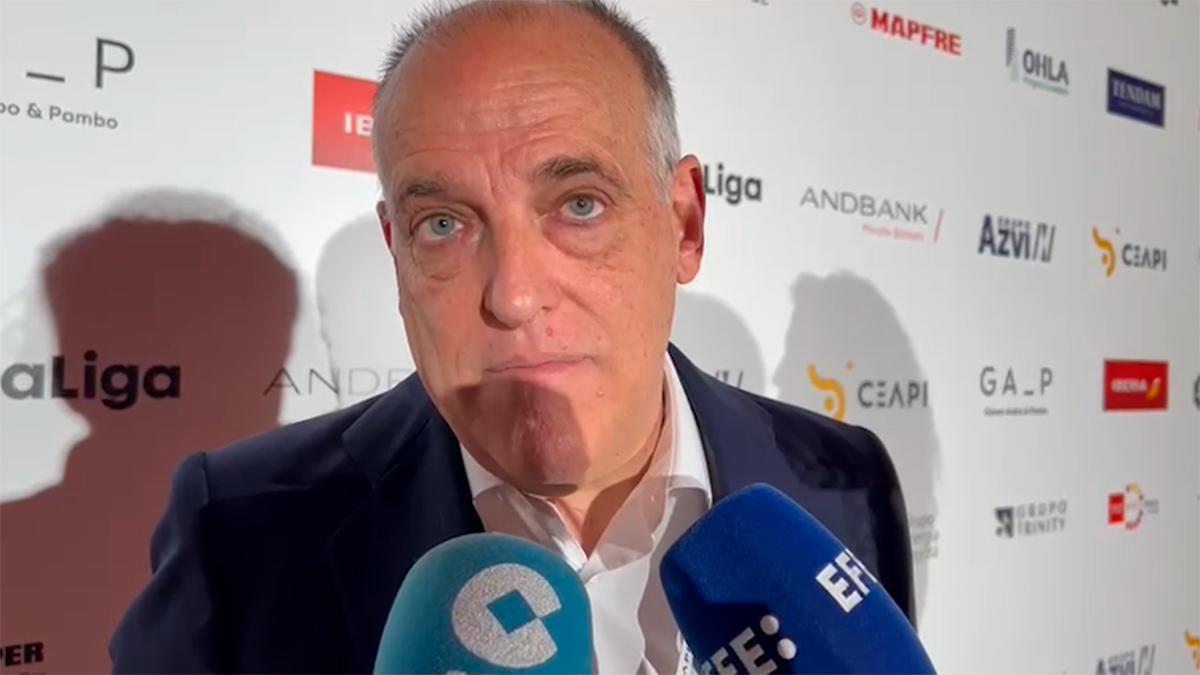 Javier Tebas: "¿Messi? El Barça ya sabe lo que tiene que hacer"