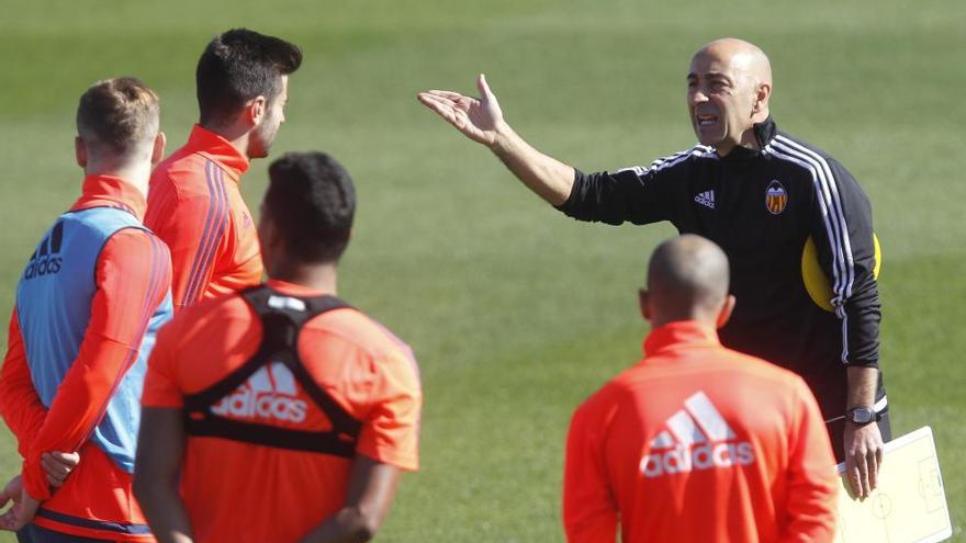 Pako Ayestarán, en un entrenamiento de la pasada temporada.