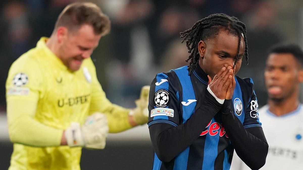 Ademola Lookman, tras fallar el penalti contra el Brujas