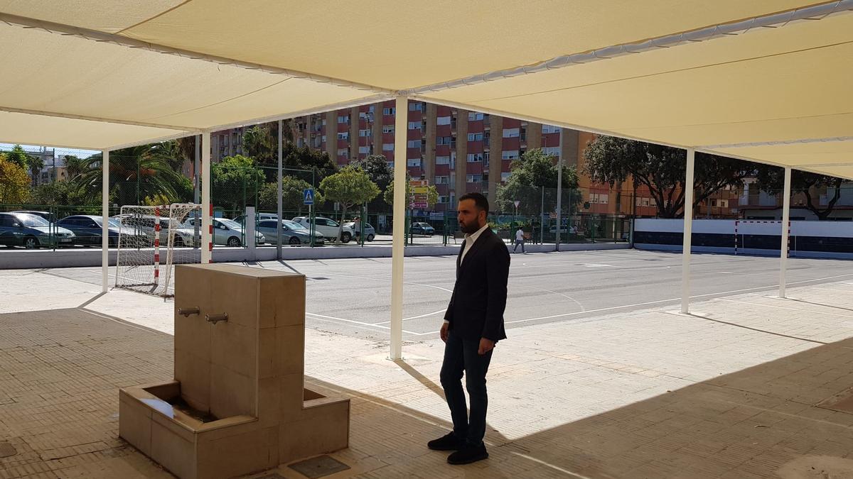 El alcalde de Sagunt en el CEIP Tierno Galván.