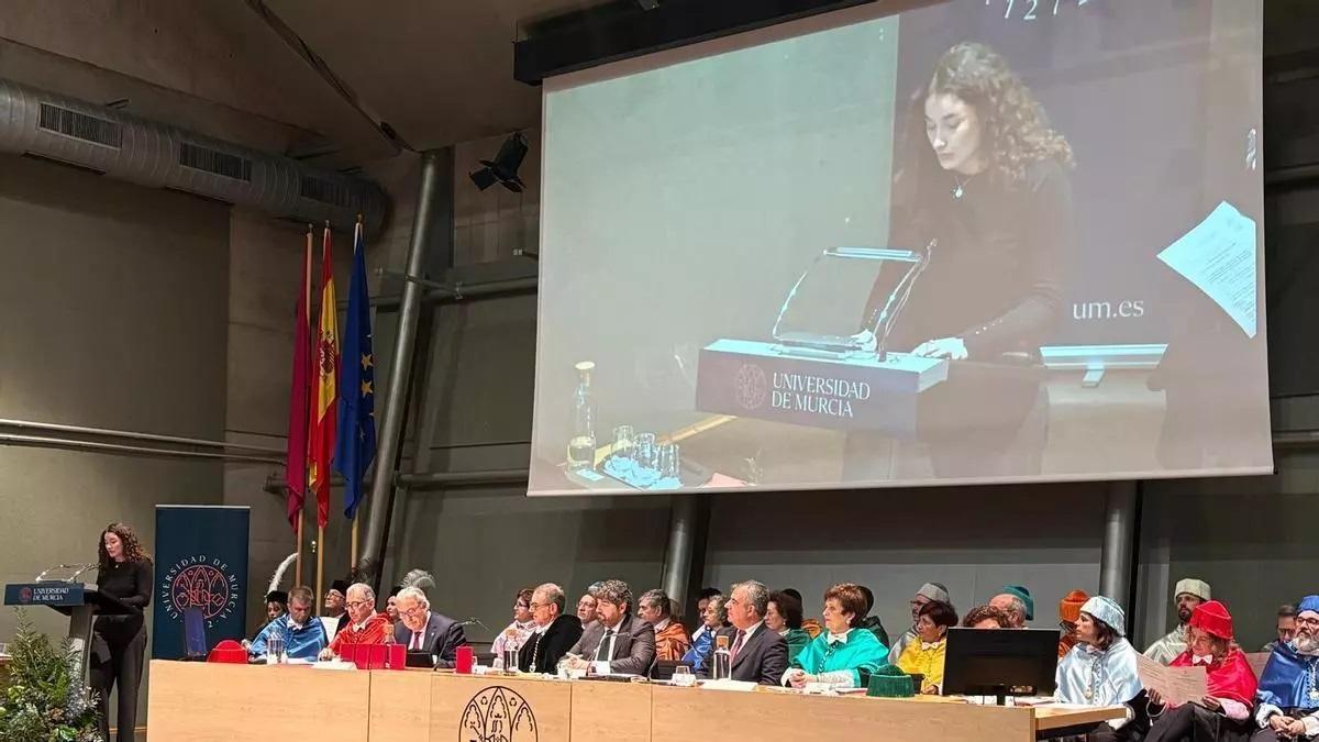 Santo Tomás de Aquino en la Universidad de Murcia.