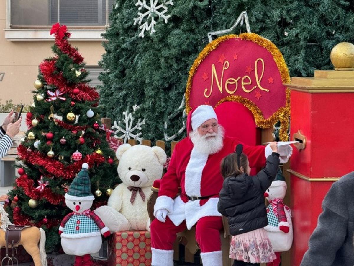 Visita de Papá Noel el año pasado