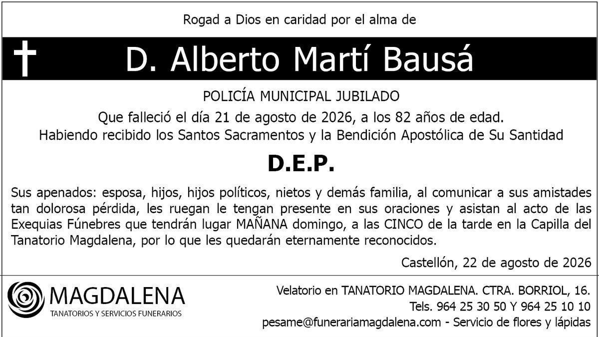 D. Alberto Martí Bausá