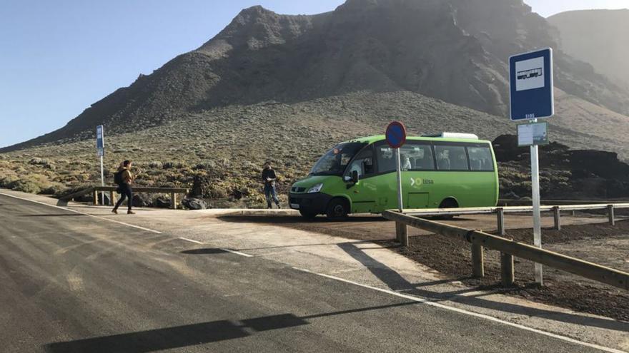 Suspenden la guagua a Teno por incidencias en la vía