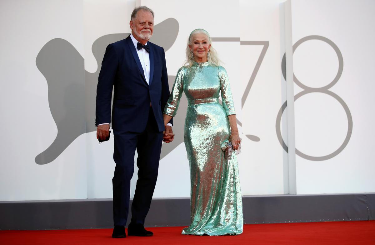 La actriz Hellen Mirren y su marido Taylor Hackford.
