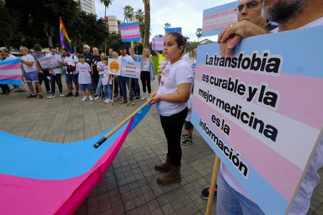 Manifestación contra los recortes de la Ley Trans