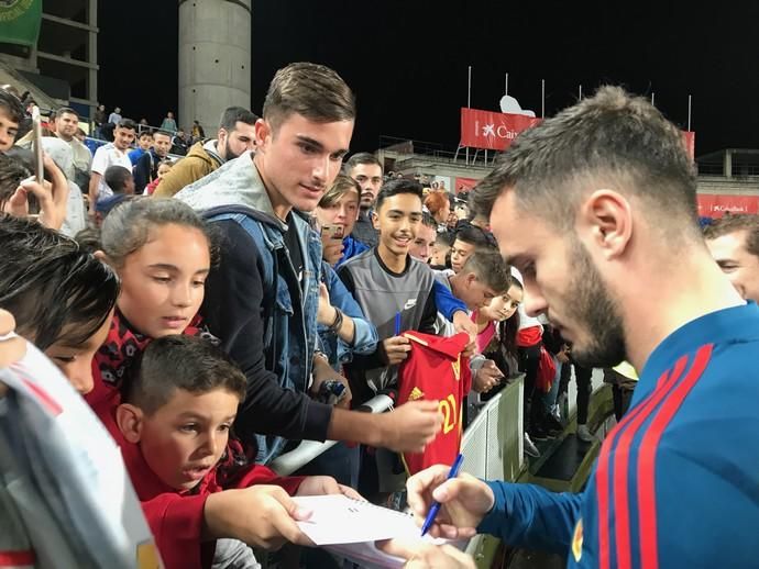 Rueda de prensa de Luis Enrique y entrenamiento de la selección en el Estadio de Gran Canaria