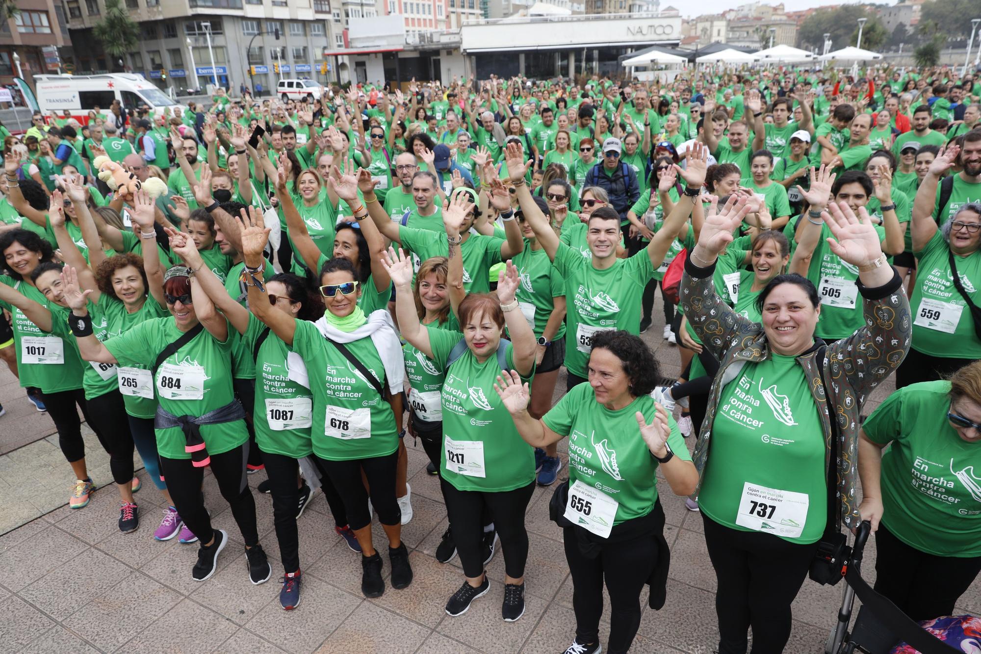 Marcha contra el cáncer en Gijón