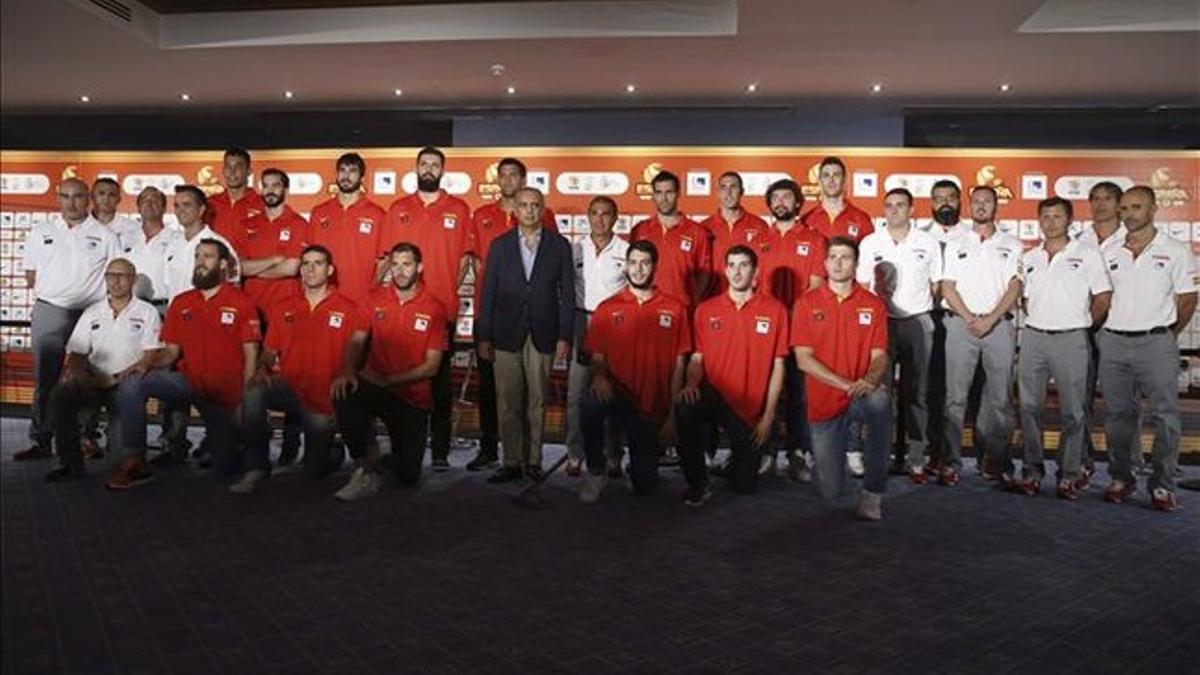 La selección hizo su puesta de largo en Madrid antes de empezar a trabajar de cara al Eurobasket