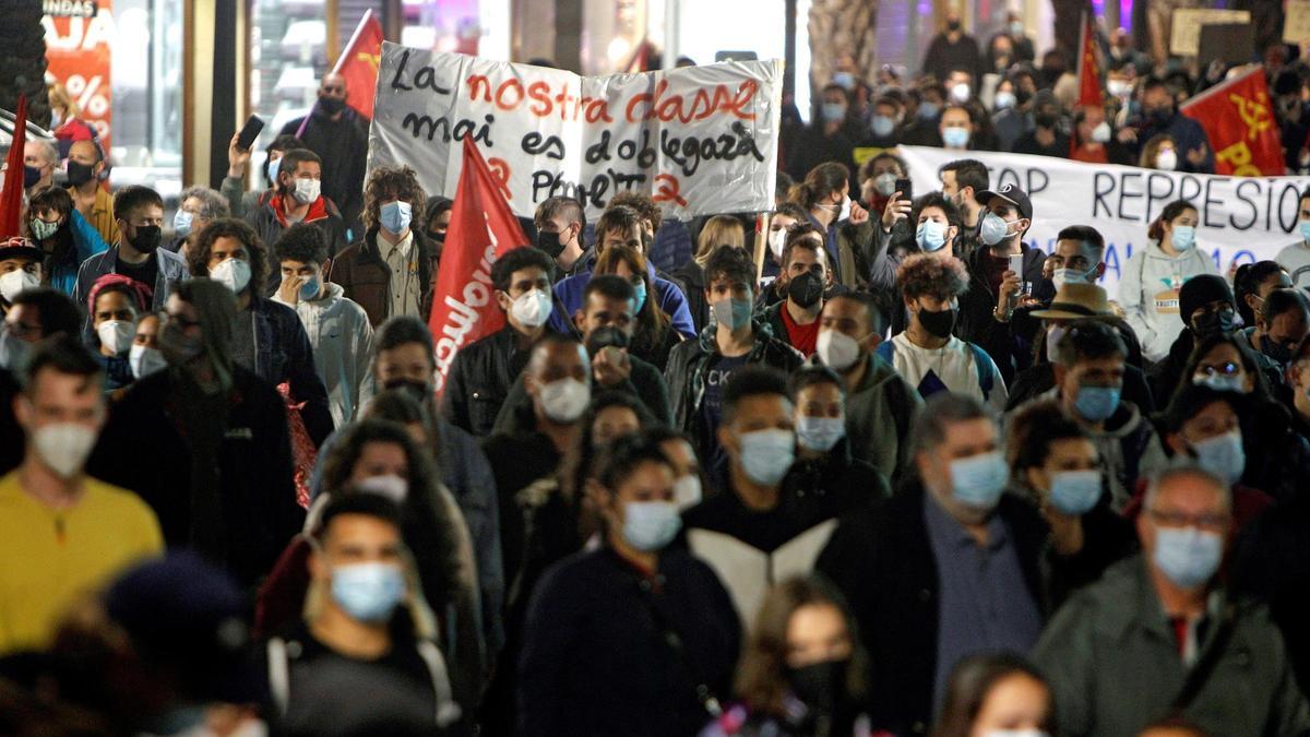 Manifestaciones de apoyo a Pablo Hasél en la provincia