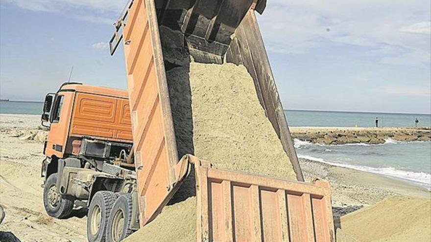 Costas no garantiza que la playa de Almassora esté lista en junio