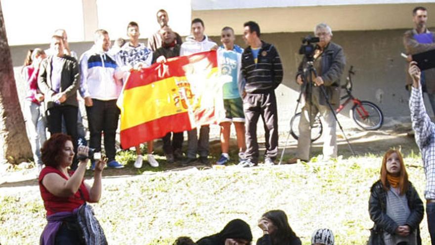 Protesta contra un desahucio.