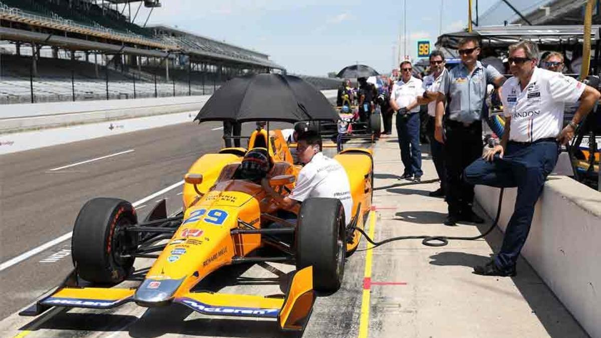 Fernando Alonso acaba cuarto en los entrenamientos de las 500 Millas de Indianápolis