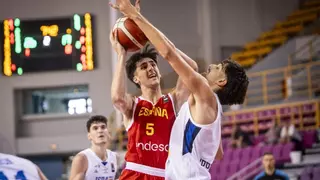 Lucas Langarita, el mejor en la derrota de España en el Eurbasket U20
