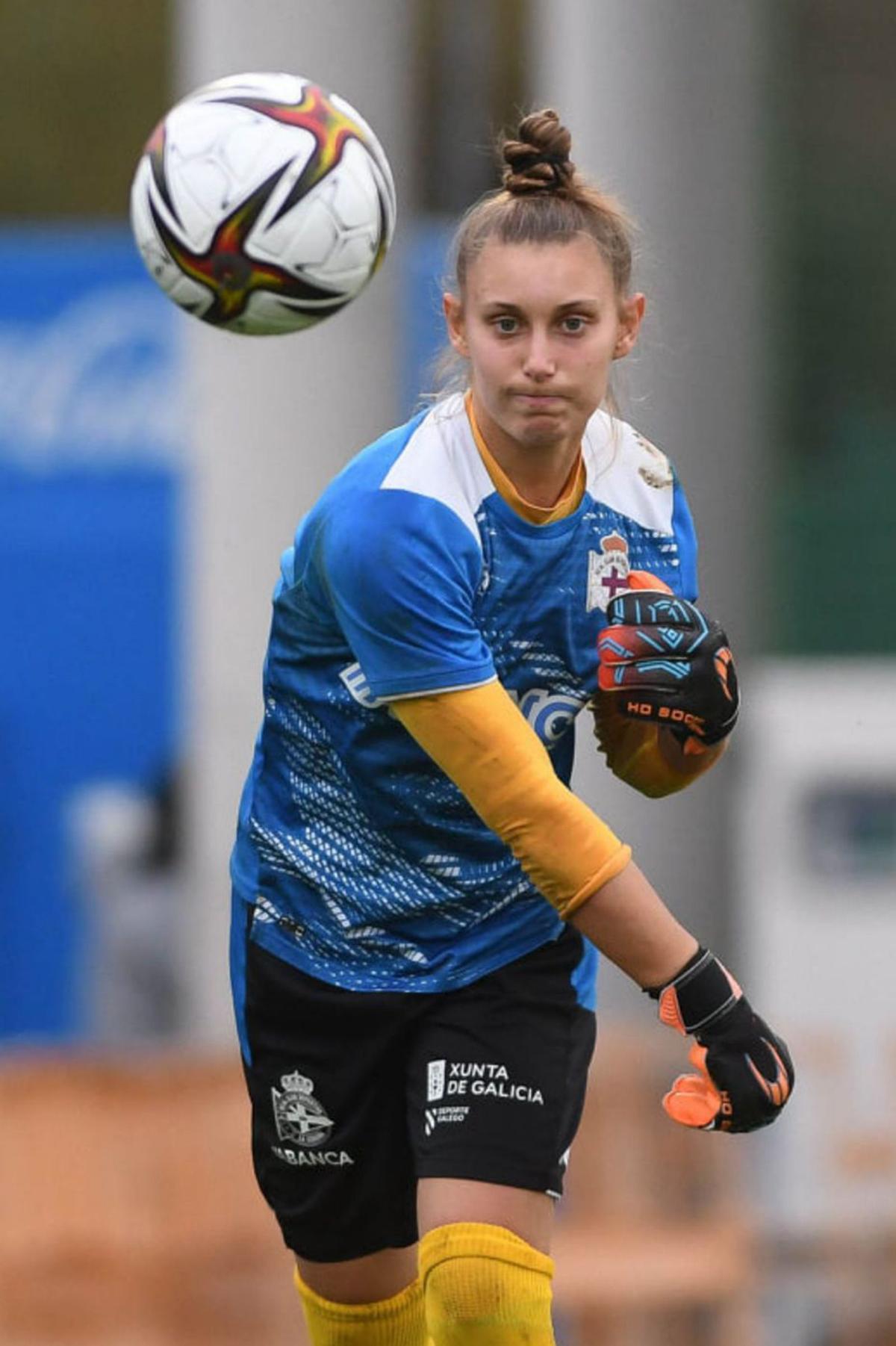 Ana Valles, portera del Deportivo Abanca. | // RCD