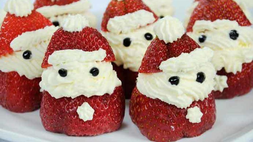 Recetas para Navidad: Fresas de Papá Noel