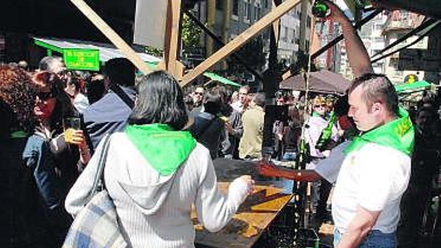 Fiesta de la sidra en Gascona.