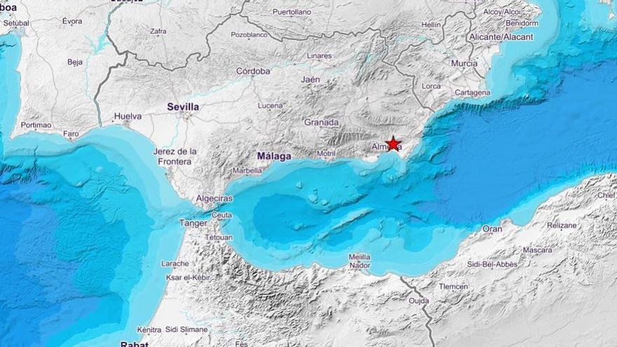 Un terratrèmol de magnitud 3,8 fa tremolar Almeria