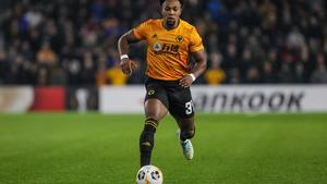 El nuevo internacional español Adama Traoré durante un partido con el Wolverhampton.