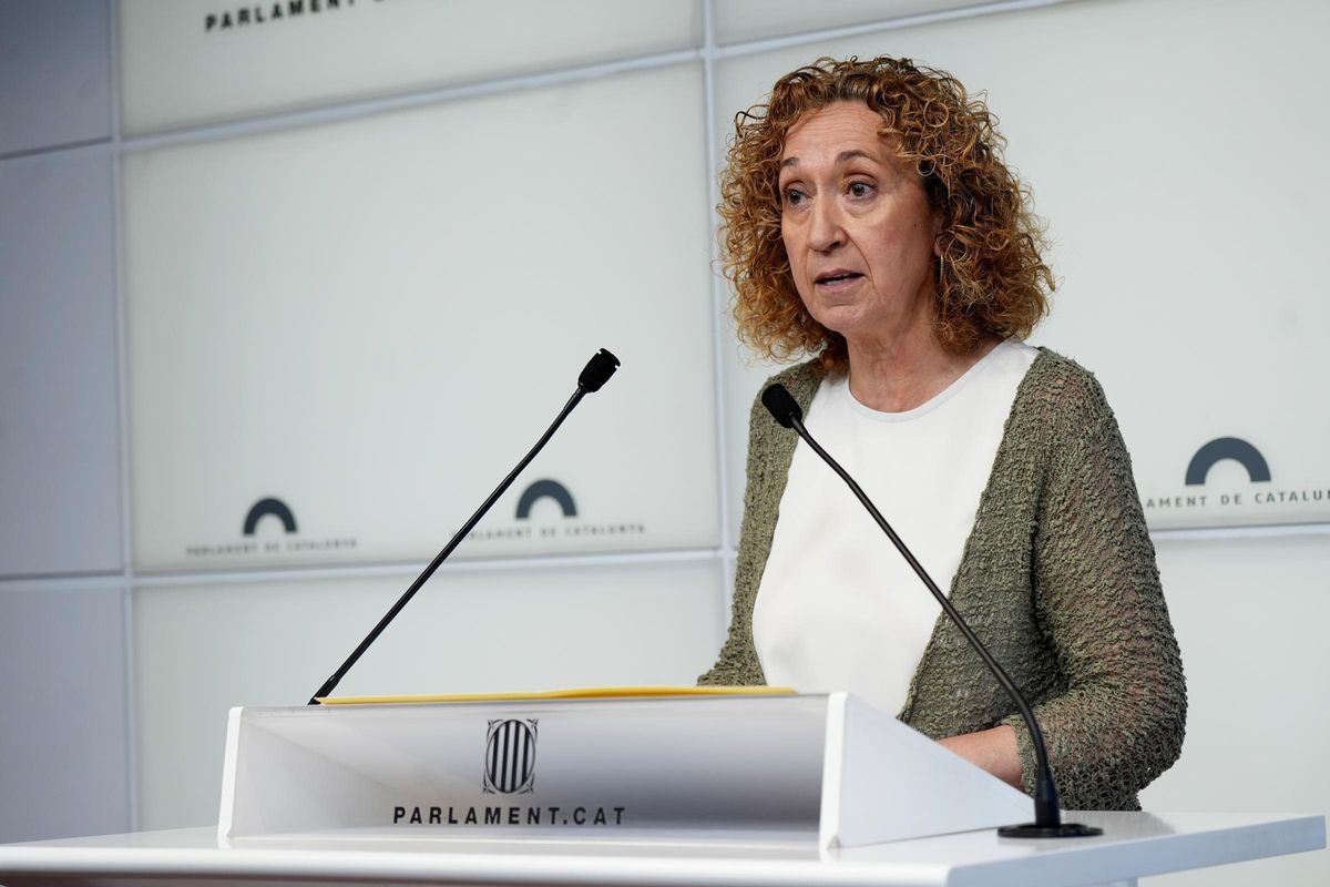 La portavoz de ERC en el Parlament, Ester Capella, este martes.