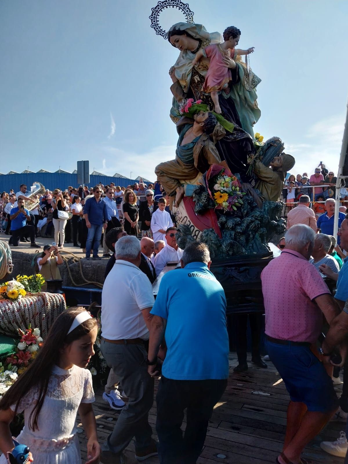 Las celebraciones en honor a la Virgen del Carmen en O Morrazo. La procesión en Bueu