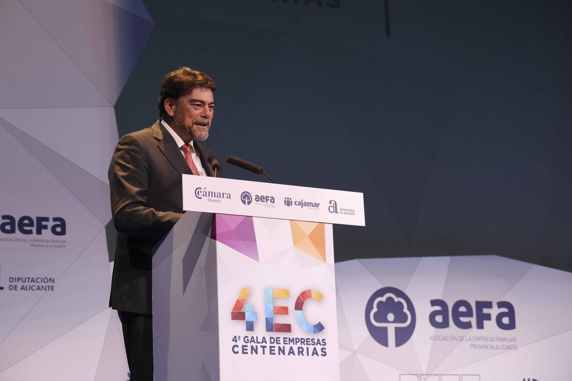 Gala de las Empresas Centenarias en Alicante