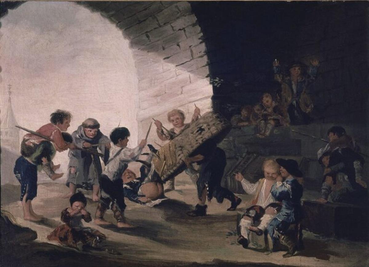 'Niños jugando a los toros' (1775), de Francisco de Goya.