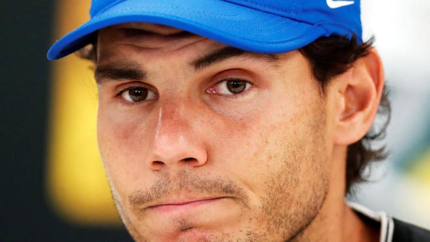 Rafa Nadal, en rueda de prensa