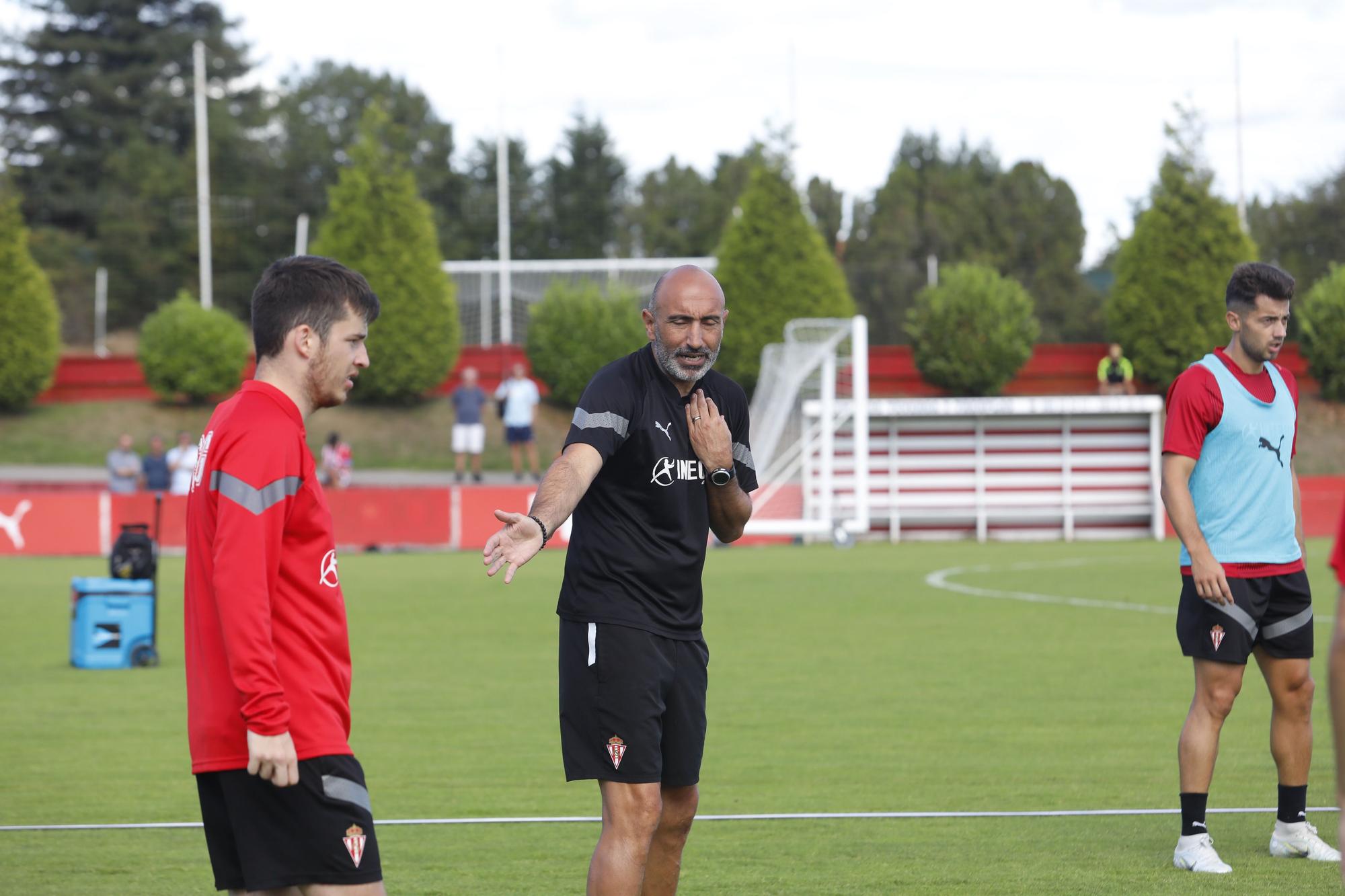 Entrenamiento del Sporting en Mareo