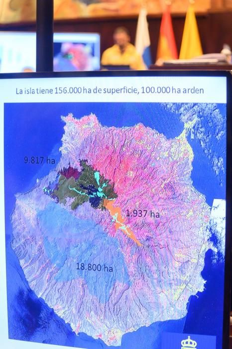 Pleno del Cabildo sobre el incendio de Gran Canaria.