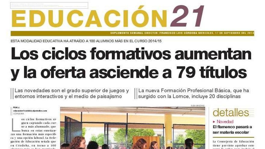 Los ciclos formativos aumentan y la oferta asciende a 79 títulos