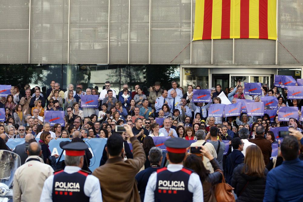 Protesta dels treballadors de la Generalitat a Girona