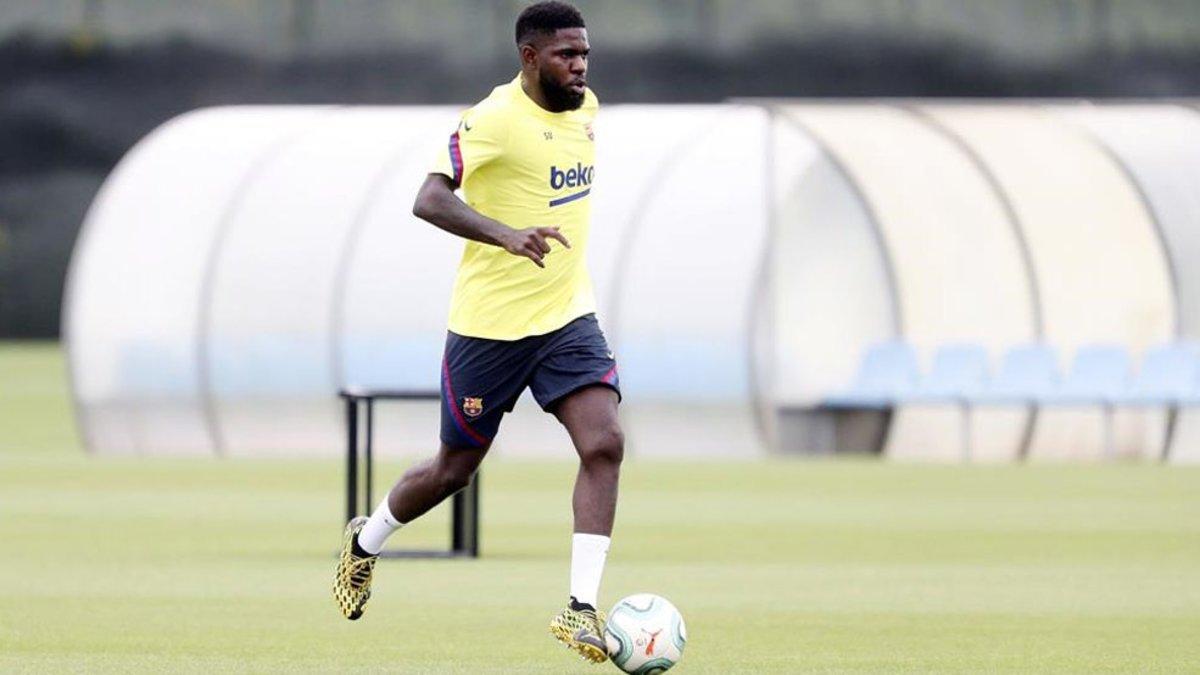 Samuel Umtiti, uno de los jugadores que está en la rampa de salida para abandonar el Camp Nou