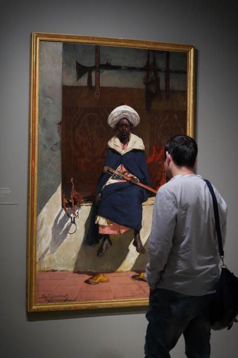 Presentación de la exposición  'Fantasía árabe. Pintura orientalista en España (1860-1900)' en el Museo Carmen Thyssen.
