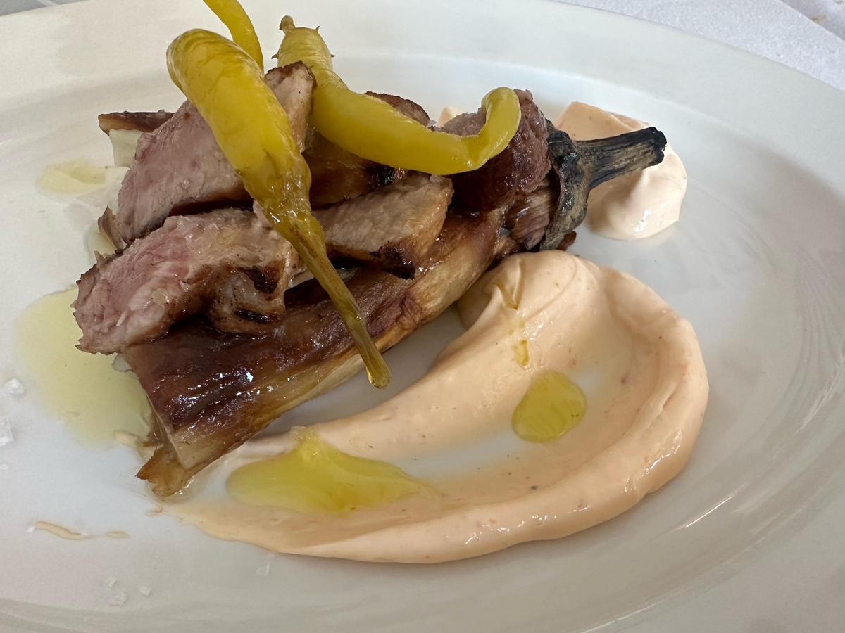 Berenjena con ventresca de atún