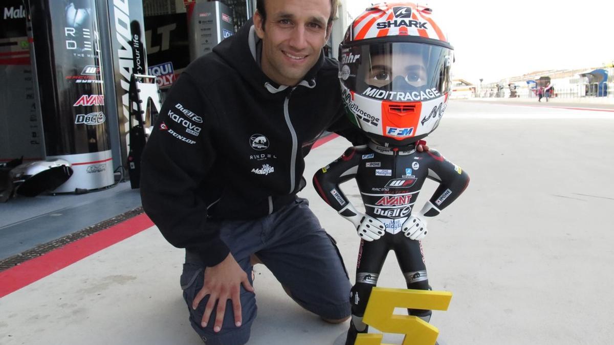 Zarco, con su nuevo casco, en Motegi en el 2015.