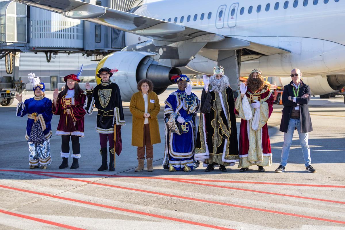 Los Reyes Magos aterrizan en Santiago