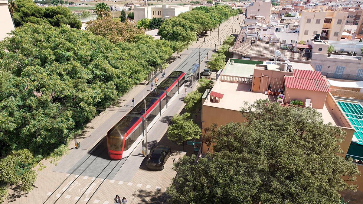 So soll die Straßenbahn von Palma zum Flughafen eines Tages durch das Viertel Molinar fahren