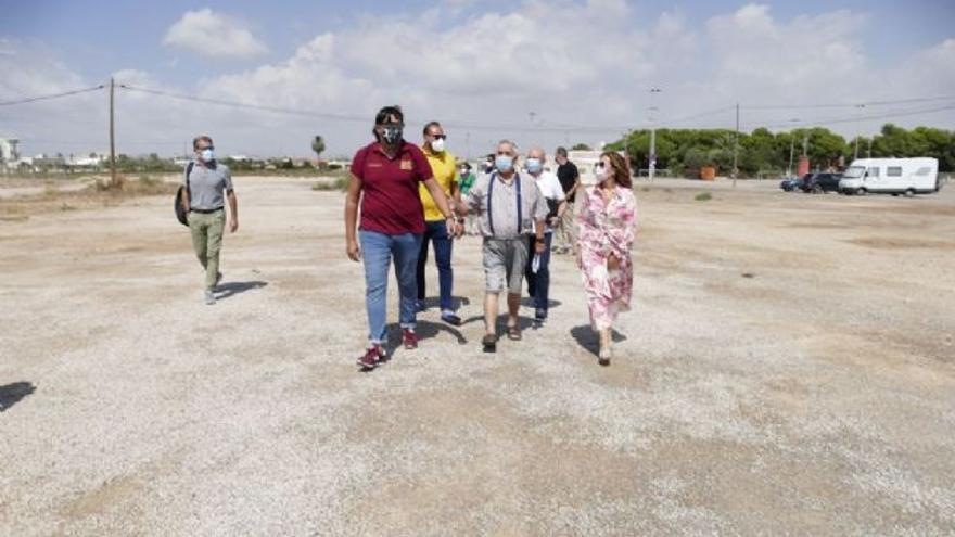 Terreno en el que se instalará la fiesta cartagenera.