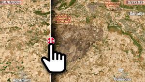 El antes y el después de los incendios de la Segarra