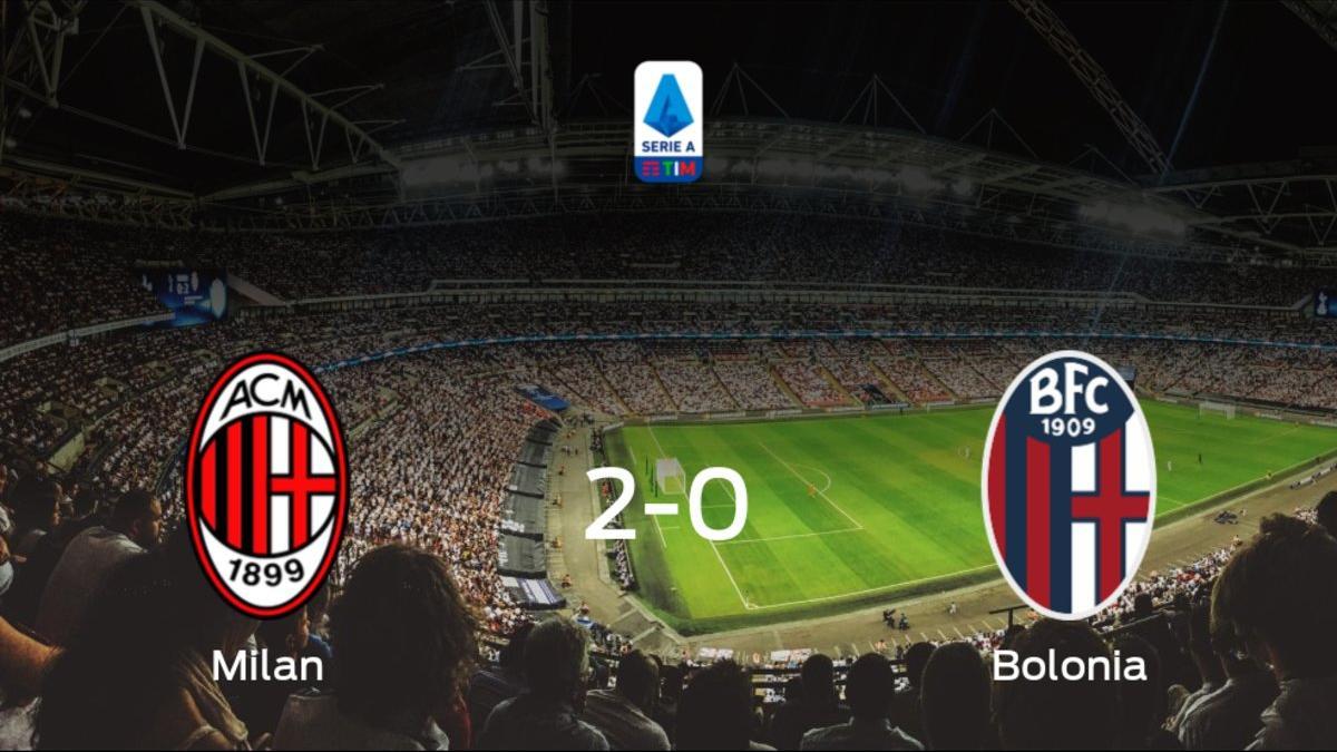 El AC Milan se hace fuerte en casa y vence al Bolonia (2-0)